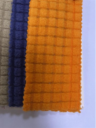 DG-LXF  提花格子搖粒絨  210g/m² 細節-6